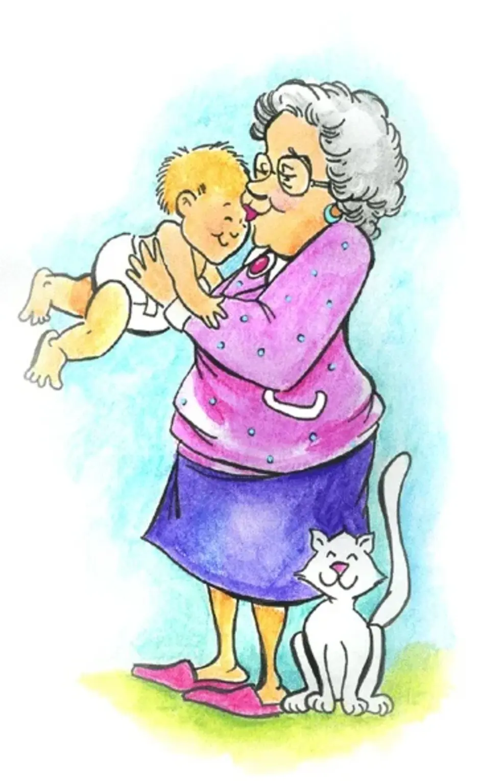 смешные картинки с бабушка с внучкой