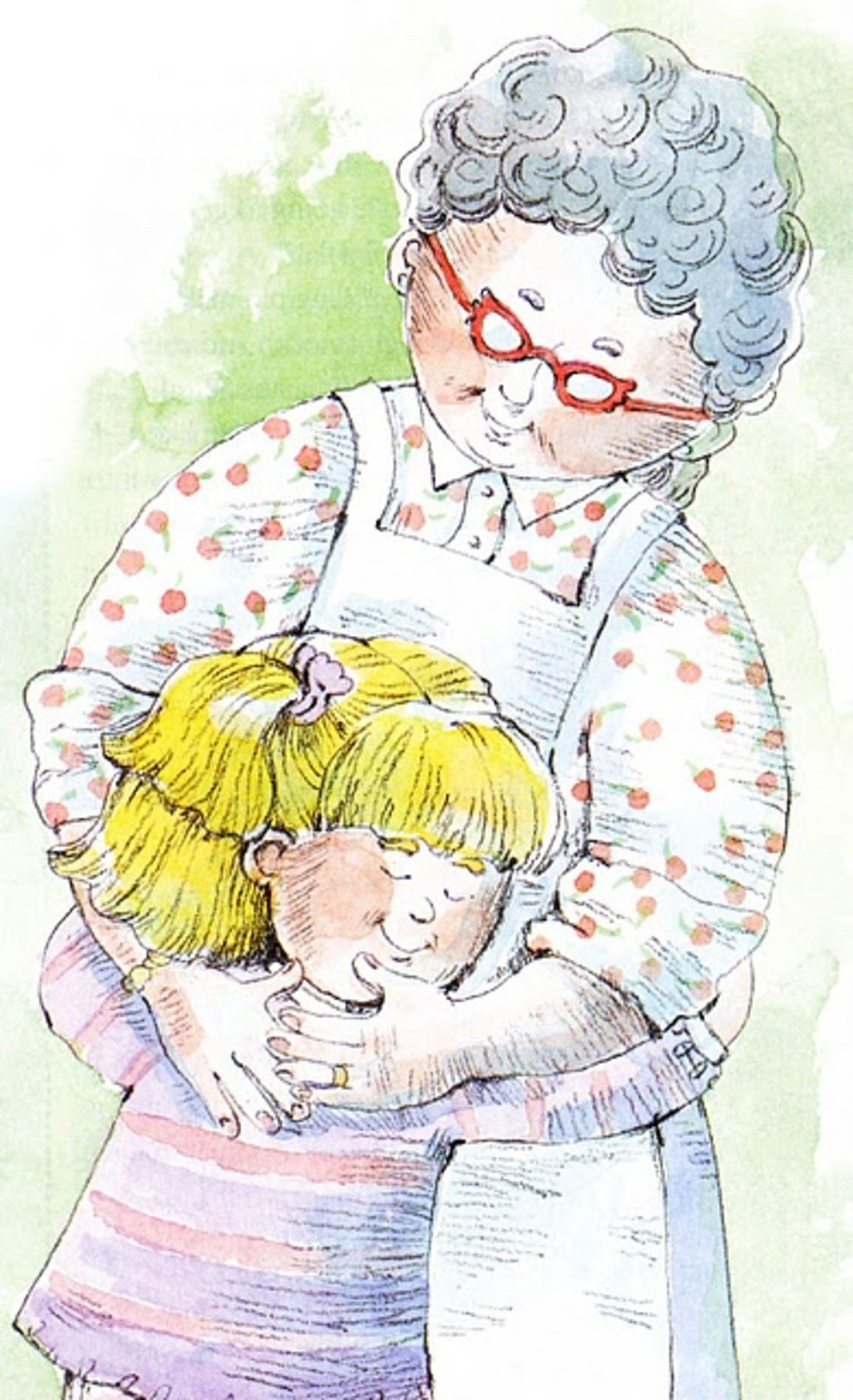 Приснилось обнимает бабушка. Бабушка рисунок. Бабушка и внучка. Бабушка и внучка рисунок. Бабушка с внуками иллюстрация.