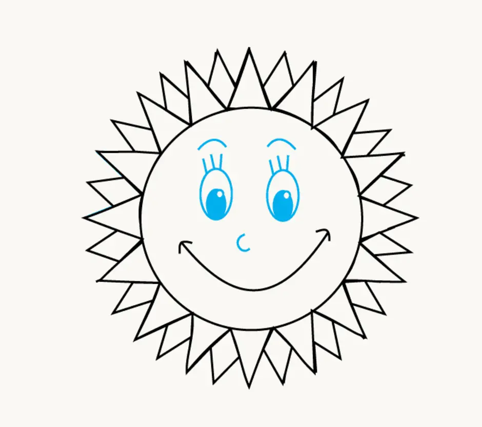 Солнце легкий рисунок. Солнце рисунок. Солнце карандашом. Солнышко рисунок. Рисование солнце с детьми.