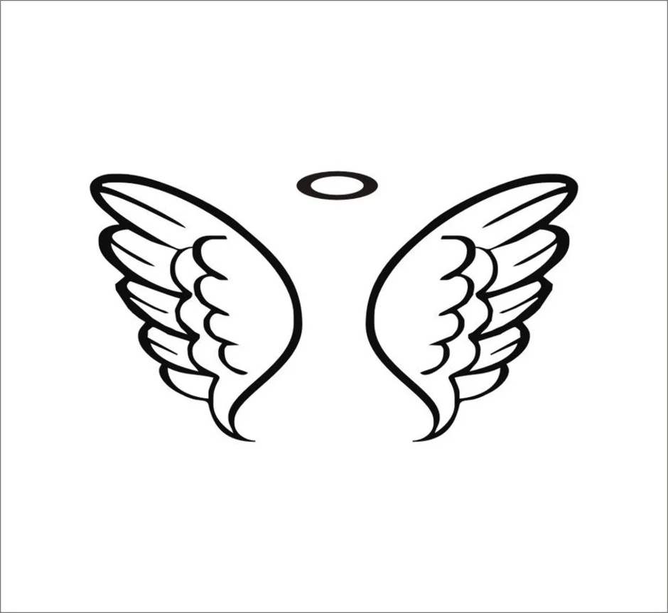 Символ два крыла. Маленькие Крылья. Крылья простые. Крылья ангела рисунок. Крылья раскраска.