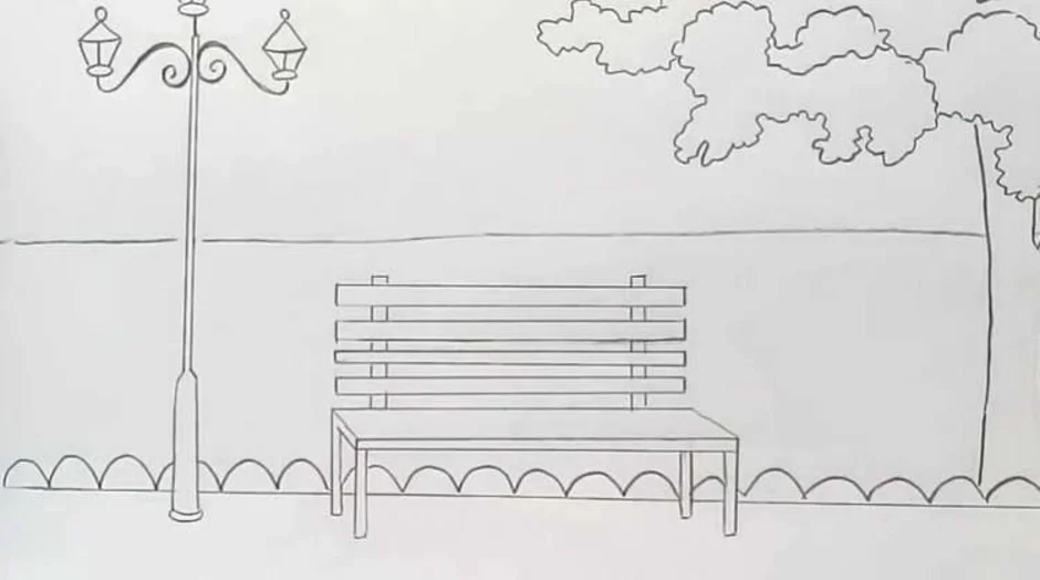 Рисунок парка 7 класс изо