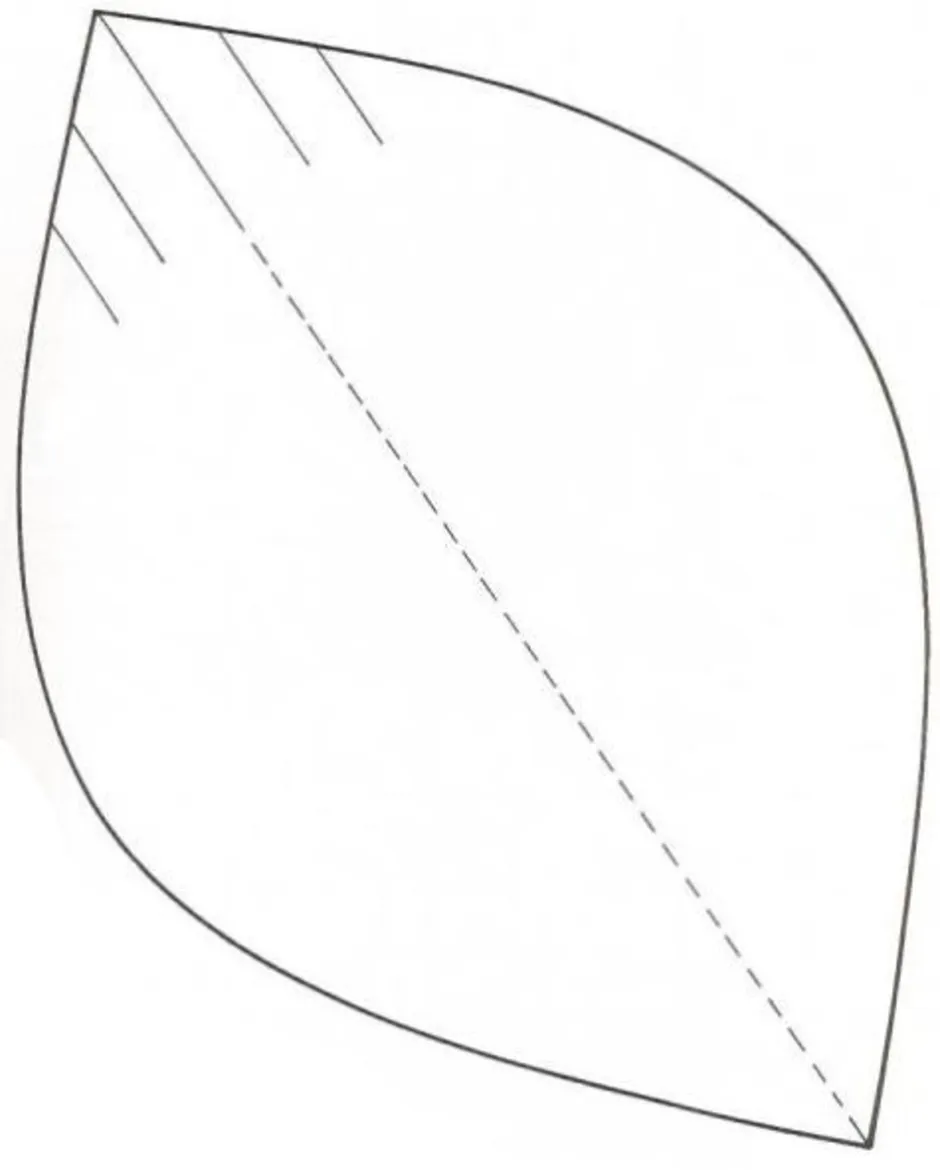 Лепесток тюльпана для вырезания