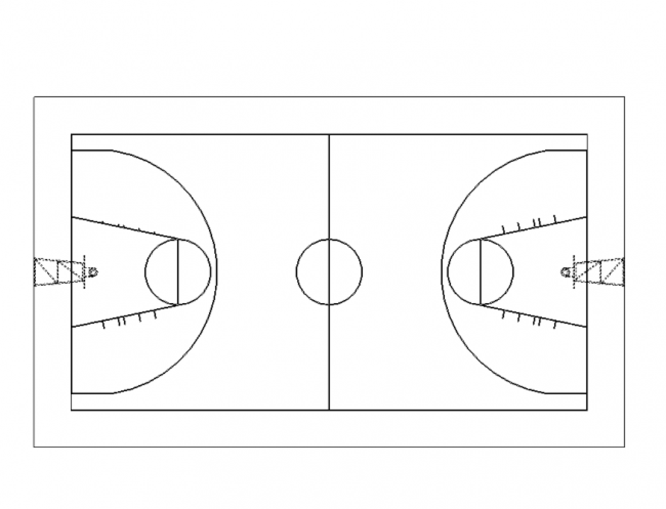 Баскетбольная площадка рисунок. Баскетбольная площадка вид сверху. Баскетбольная площадка чертеж. Баскетбольная площадка чертежи dwg. План баскетбольного зала.