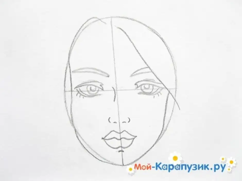 Поэтапно нарисовать лицо девушки карандашом для начинающих. Рисунок карандашом для начинающих лицо. Лицо девушки карандашом для начинающих. Поэтапное рисование лица девушки. Рисуем лицо девушки поэтапно карандашом для начинающих.