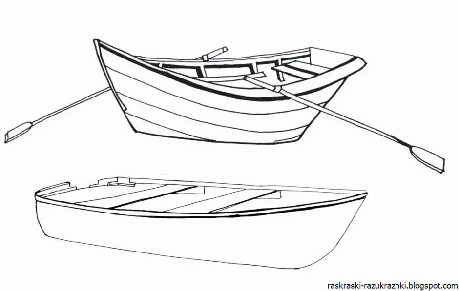 раскраски Лодки раскраска