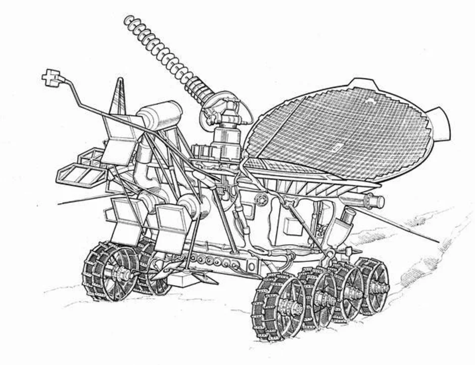 Луноход 1 рисунок