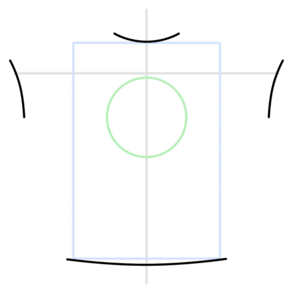 Как нарисовать футболку поэтапно