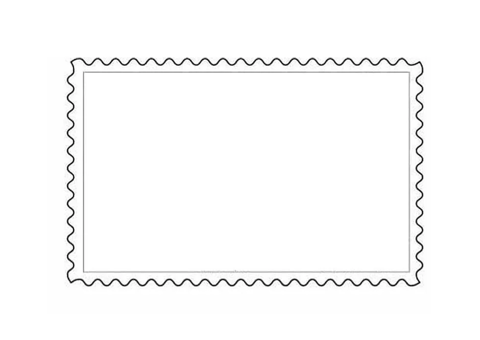 Волнистый квадрат. Рамка марка. Макет марки почтовой. Контур почтовой марки. Марка пустая.