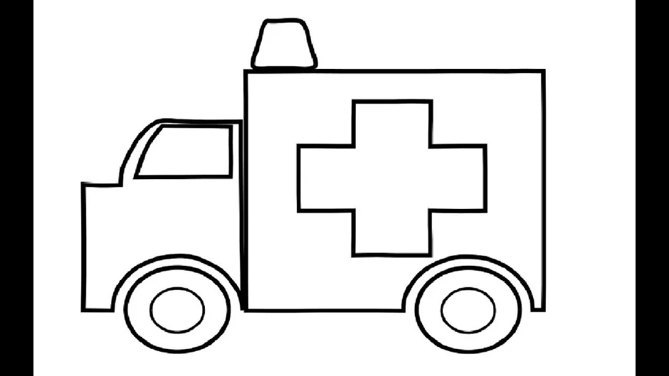 Как нарисовать машину скорой помощи