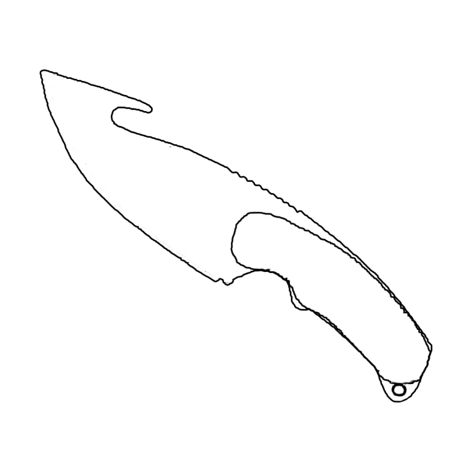 Нож flip knife чертеж