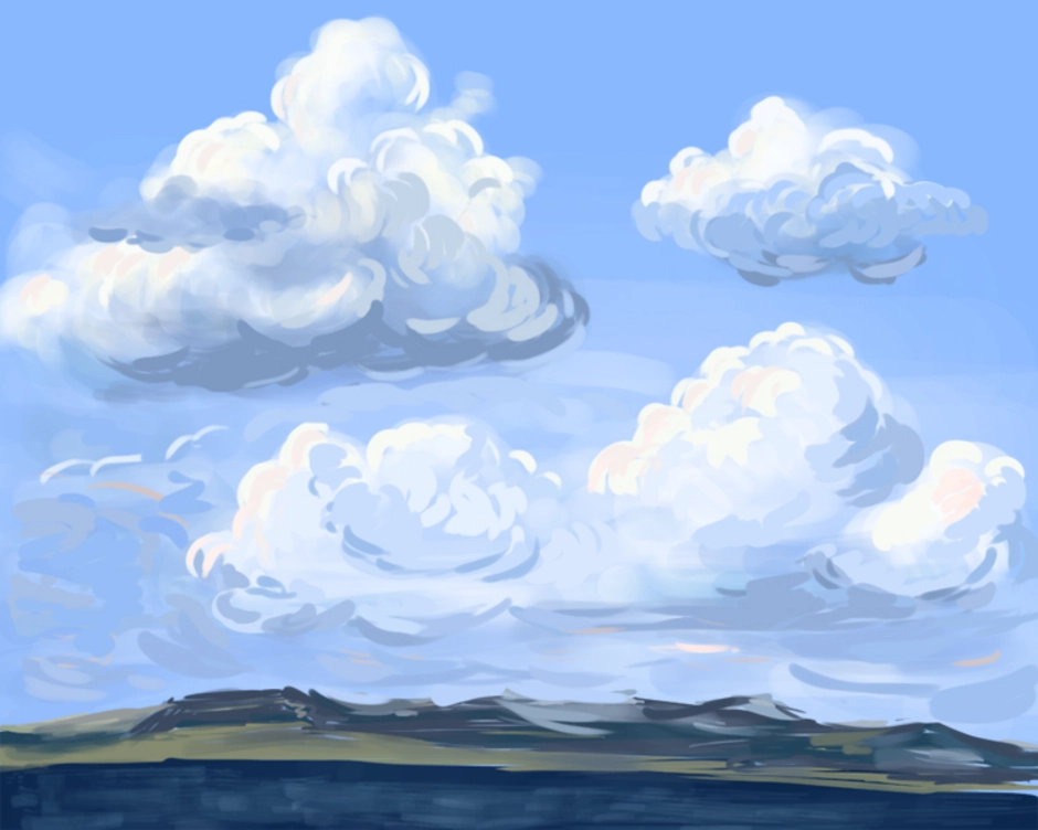Картинки нарисованное небо. Облака рисунок. Пейзаж с облаками. Поэтапное рисование облаков. Облака гуашью.