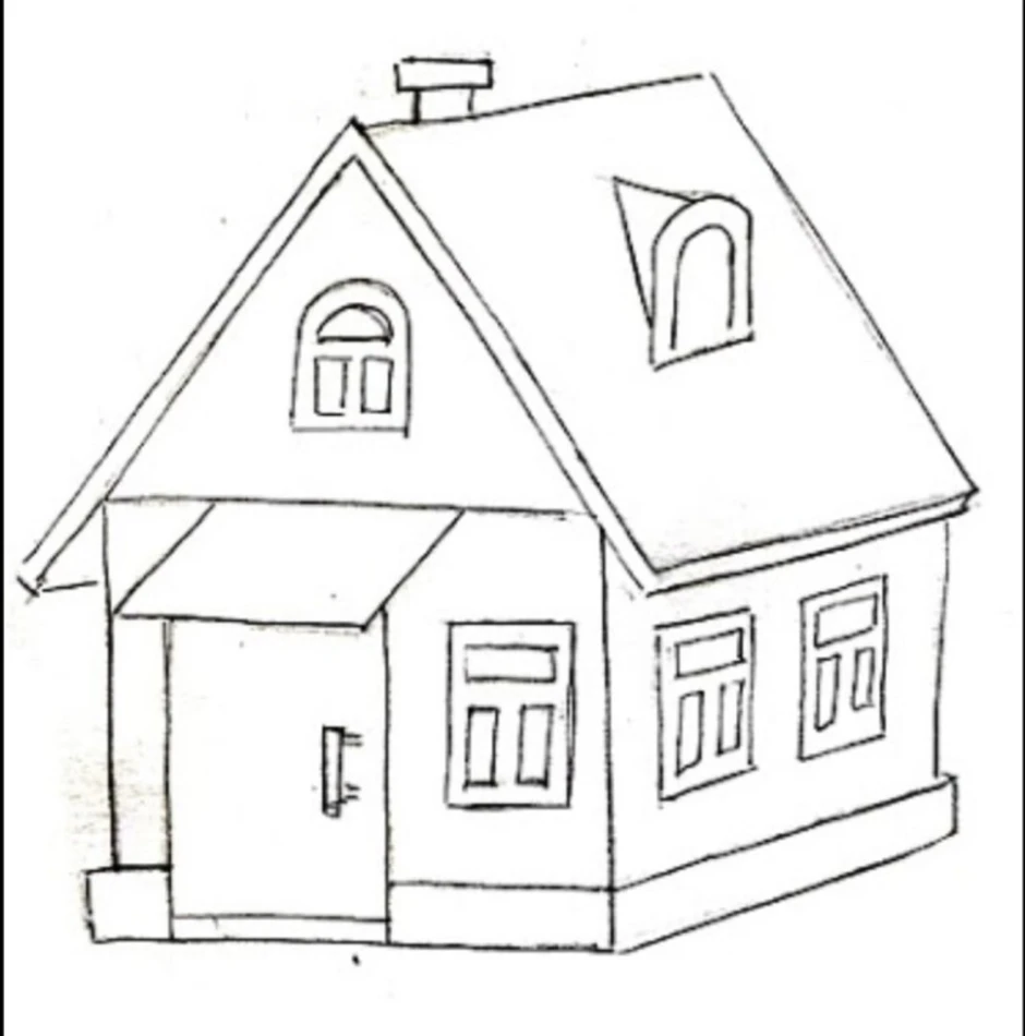 Нарисовать домик легко. Домик рисунок. Эскизы домов карандашом. Домик рисунок карандашом. Рисунки для срисовки домики.