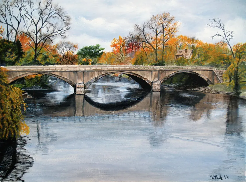 Нарисовать отражение в воде