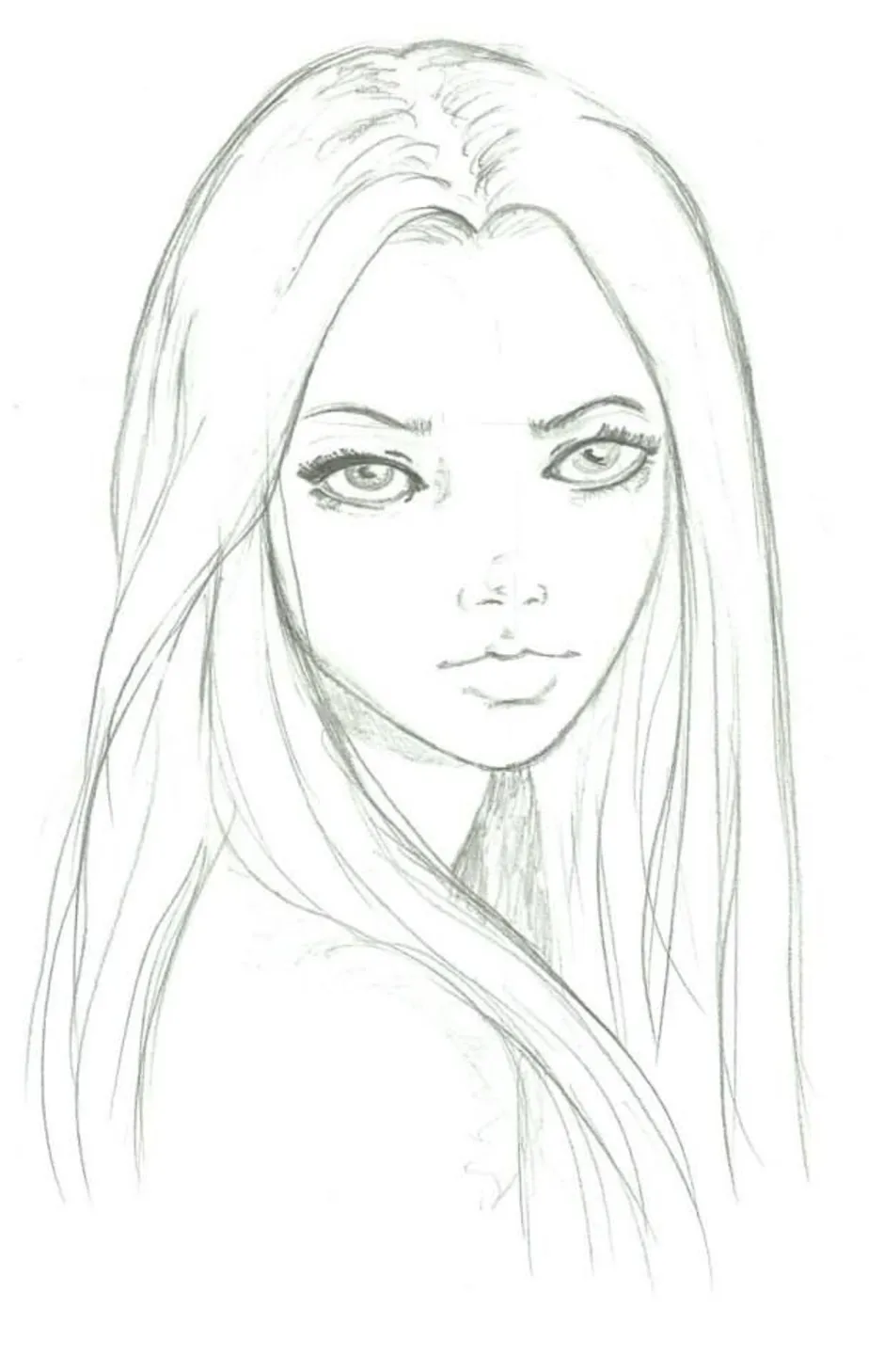 Как нарисовать девушку красивую легко и просто. Рисунок девушки карандашом. Рисунки карандашом для срисовки девушки. Рисунки для срисовки лица. Лицо девушки рисунок карандашом.