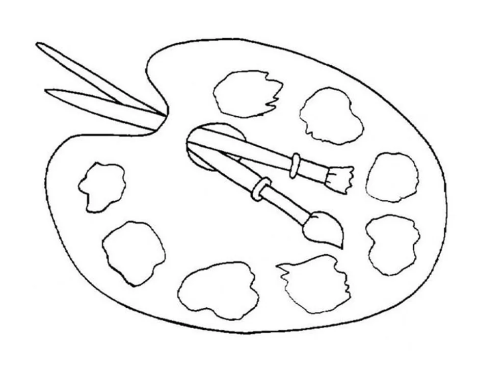 Палитра рисунок для детей карандашом