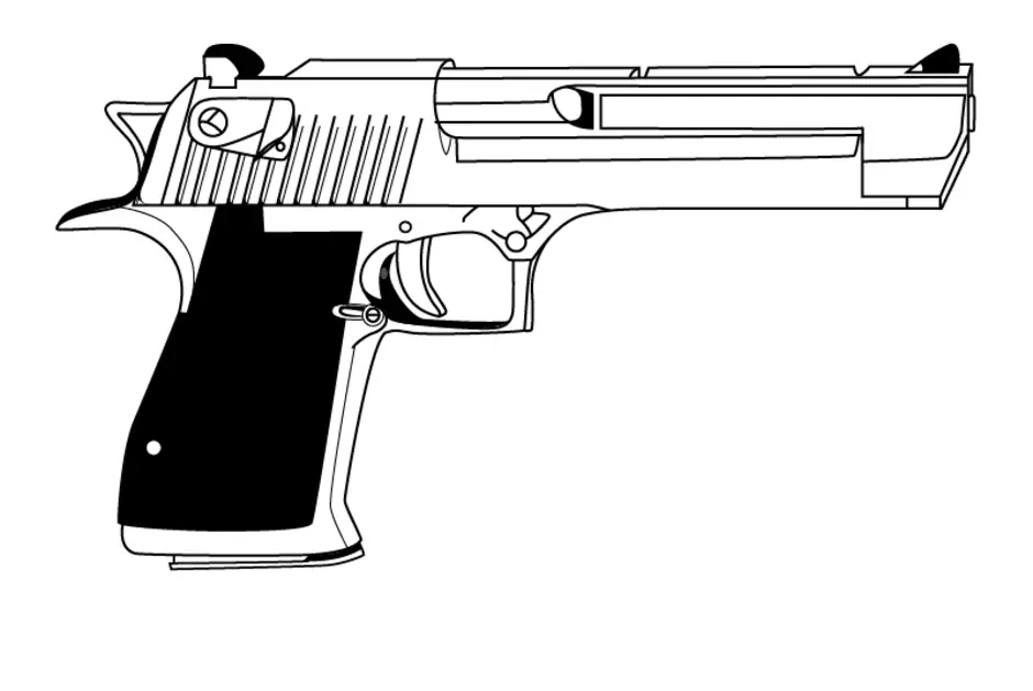 Как рисовать desert eagle