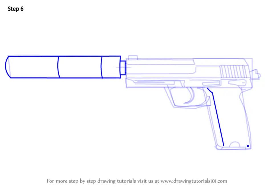 Как нарисовать usp из стандофф 2