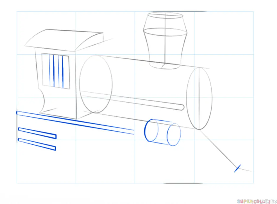 Как правильно нарисовать поезд