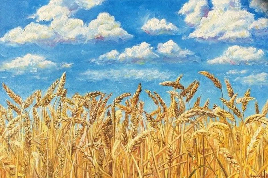 Тема картины рожь. Конин художник пшеничное поле. Ренуар пшеничное поле.