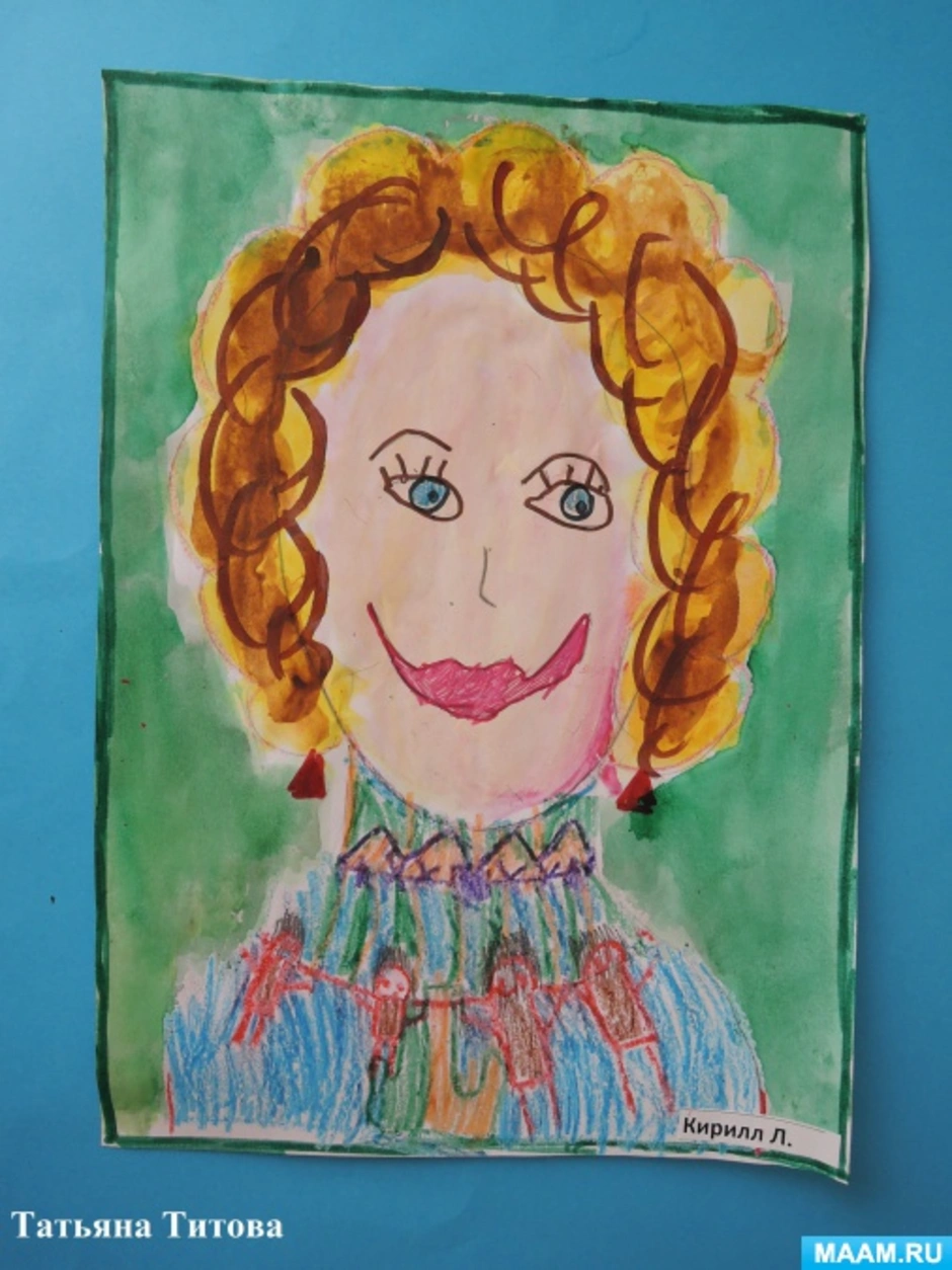 Портрет мамы 8 класс. Портрет мамы. Портрет мамы рисунок. Портрет мамы в детский сад.