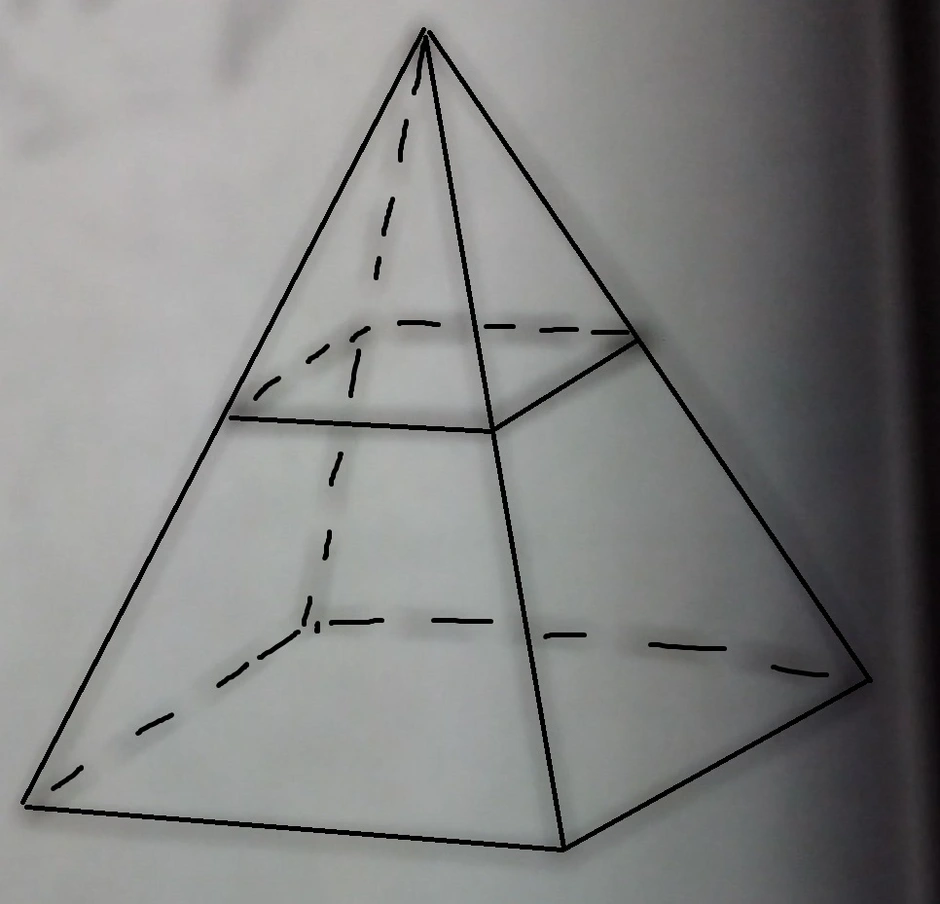 Как нарисовать пирамиду математика