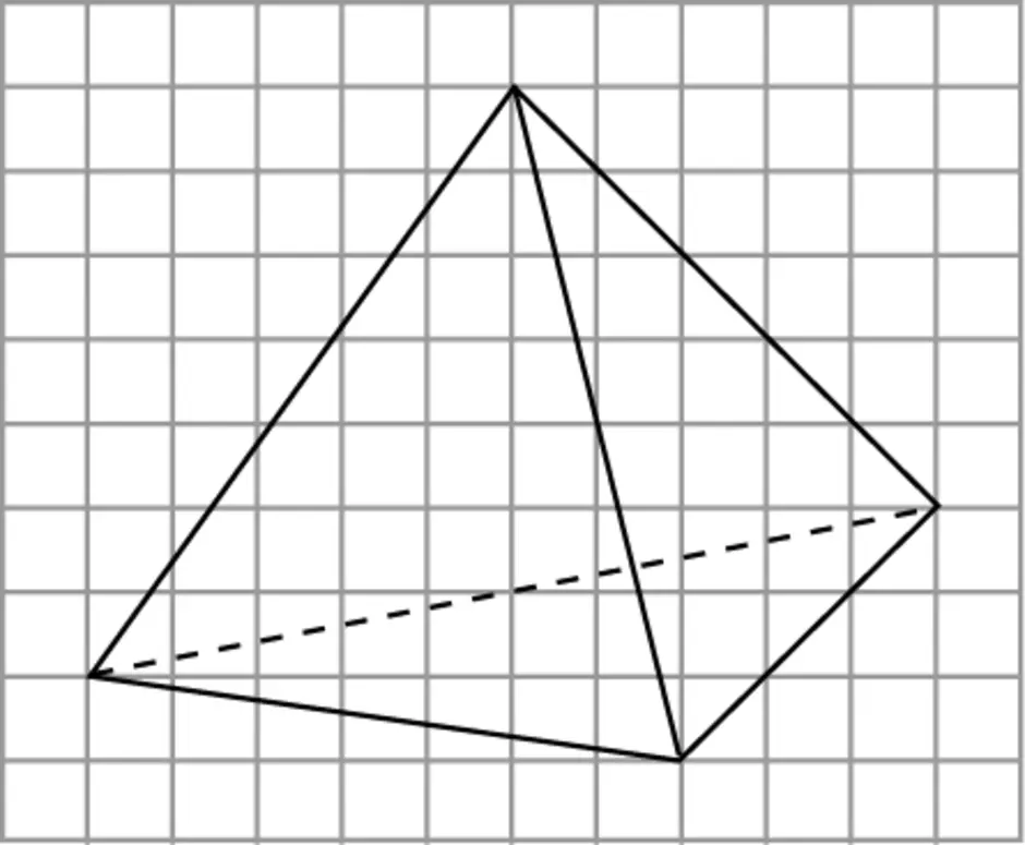 Рисунок треугольной пирамиды по математике