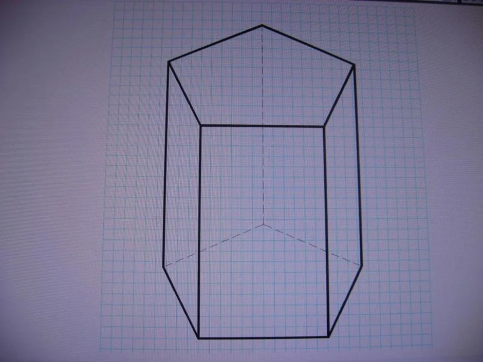 Как нарисовать 5 угольную призму