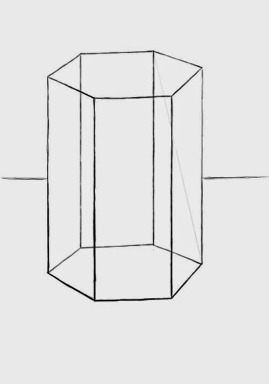 Как рисовать правильную призму