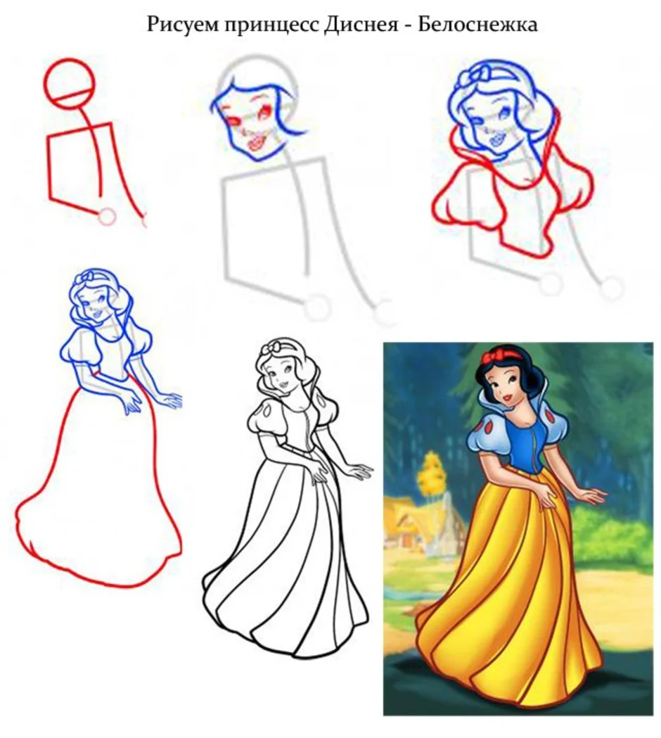 Поэтапное рисование сказок. Рисунок принцессы пошагово. Принцессы пошагово рисование для детей. Принцесса для рисования. Поэтапное рисование принцессы для детей.