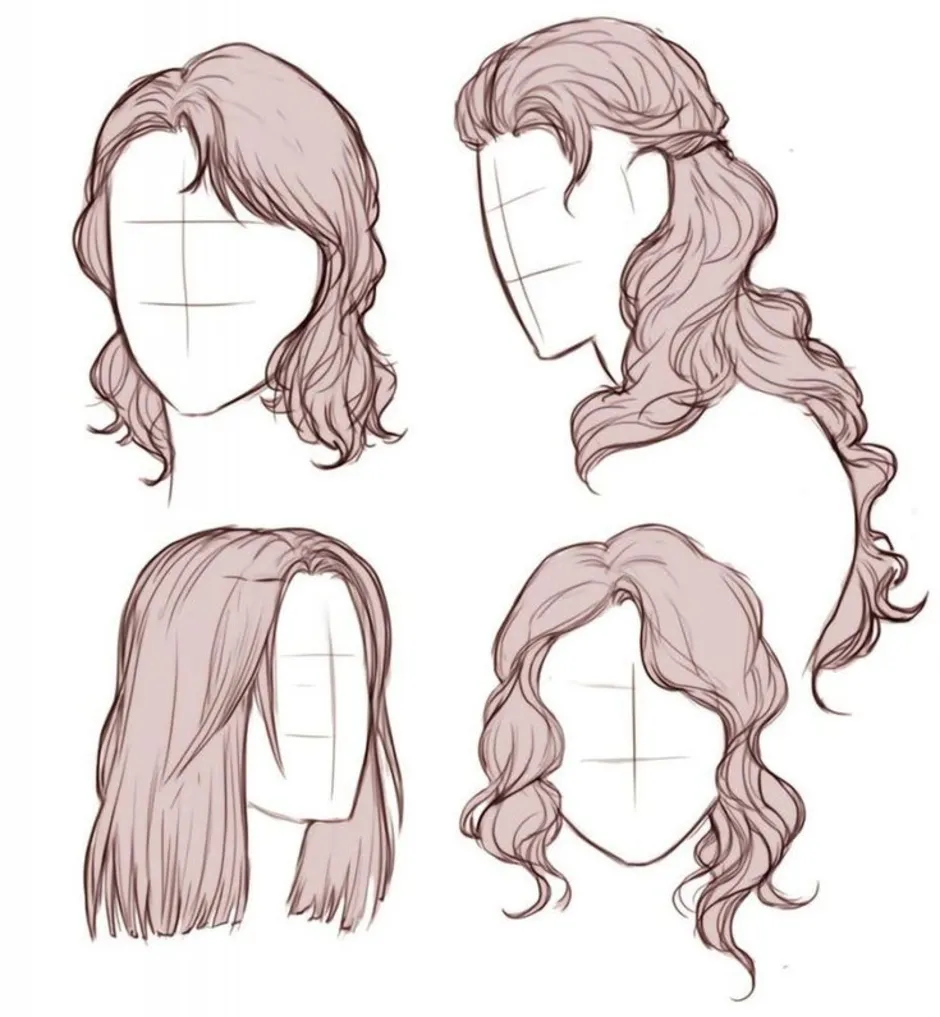 Как Нарисовать Волосы Человека (54 Фото)