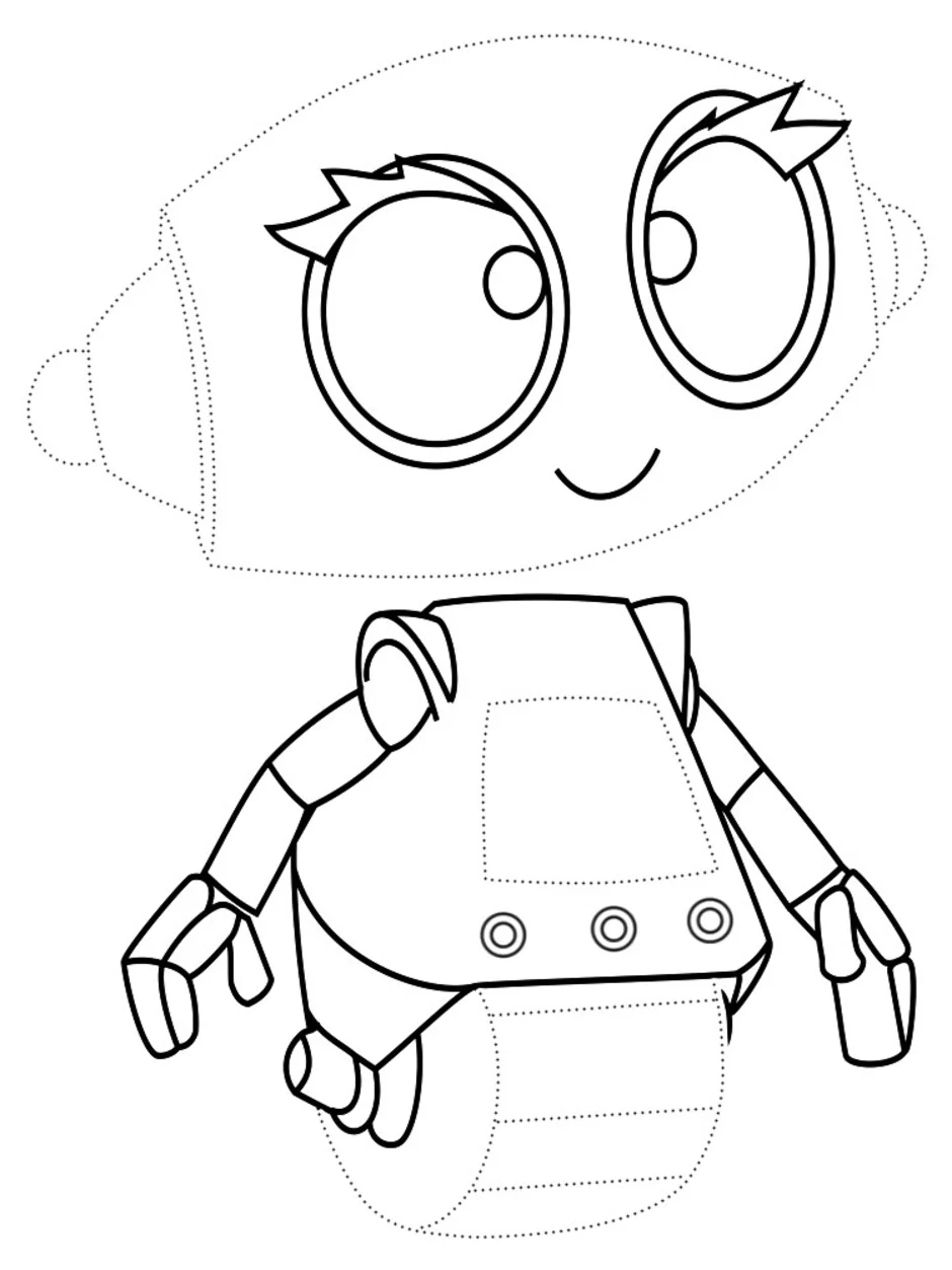 Нарисовать карандашом робота ребенку