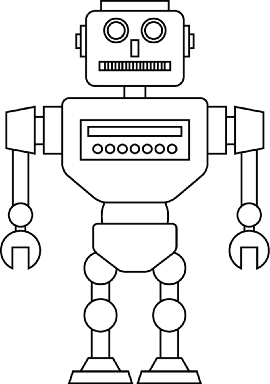 Робот нарисовать для детей