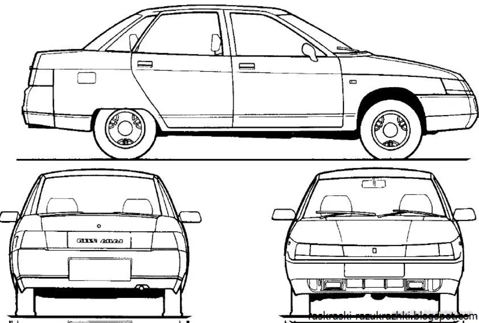 Как нарисовать русские авто