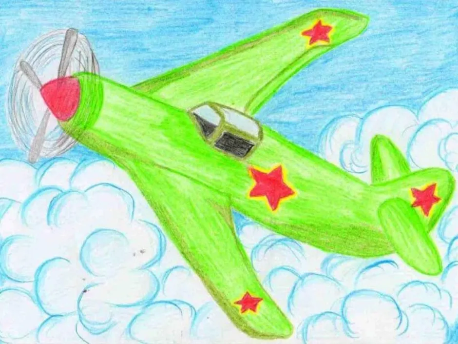 Самолет на 23 февраля легко. Самолет рисунок. Рисование к 23 февраля. Самолёт рисунок для детей. Рисунок на военную тему легкий.
