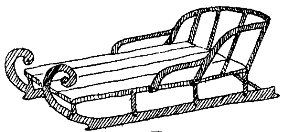 Как нарисовать санки легко