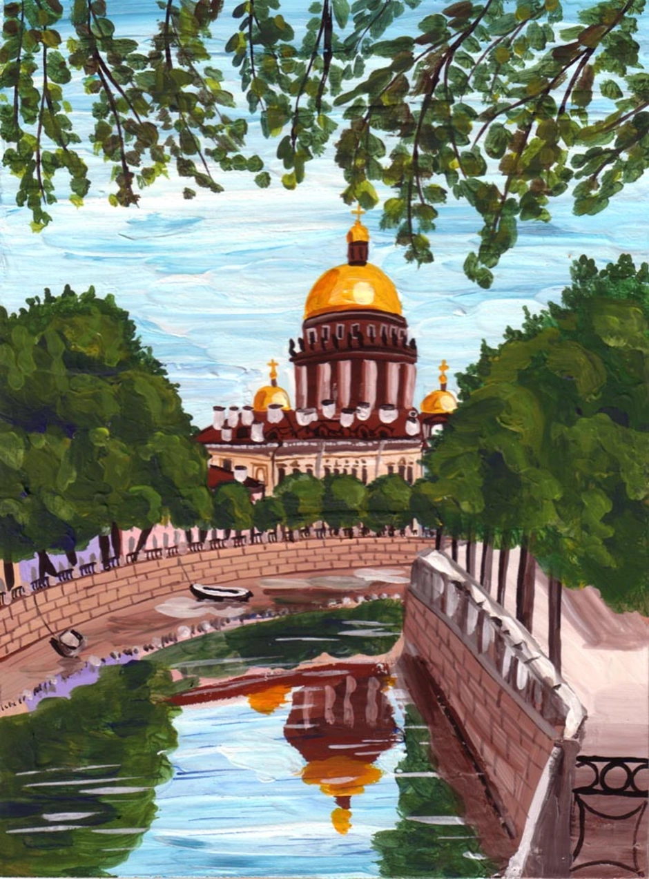картинки санкт петербурга для детей нарисованные