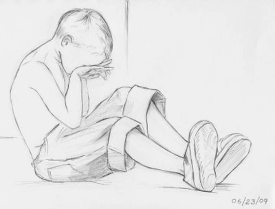 Мальчик сидит плачет. Грустные рисунки. Зарисовки подростков. Рисунки карандашом грустные. Рисунки карандашом для срисовки грустные.