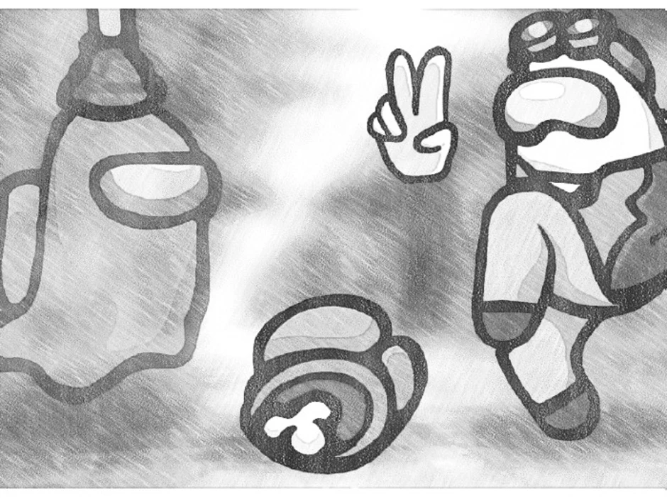 Картинки из игры для срисовки из амонг ас