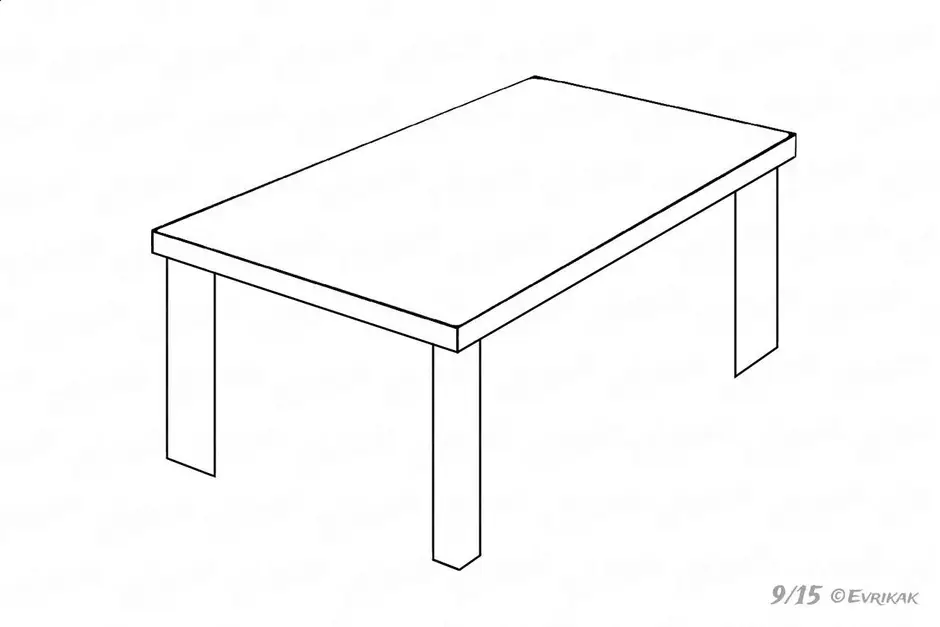 Рисуем стол с детьми