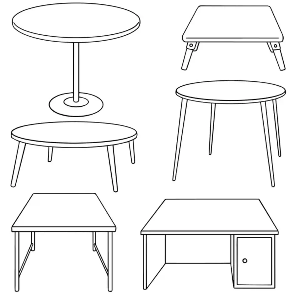 Нарисовать стол для детей 1 класса