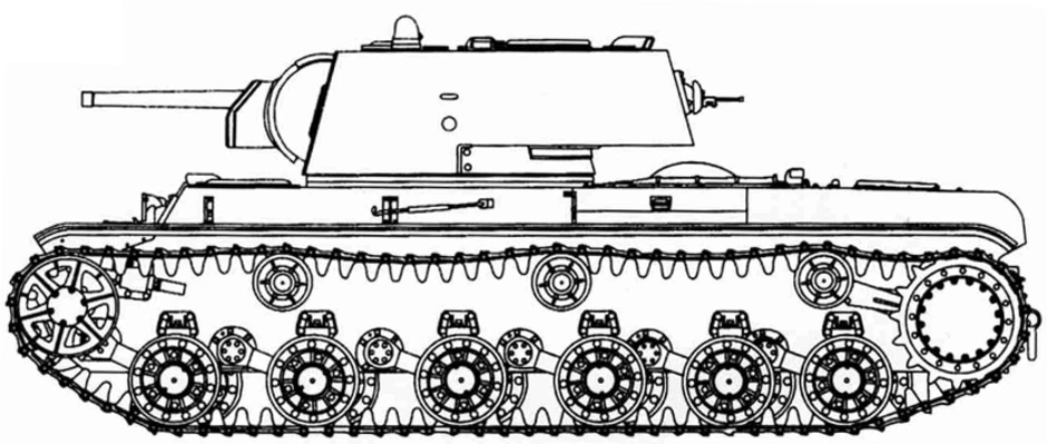 Чертеж танка кв 44