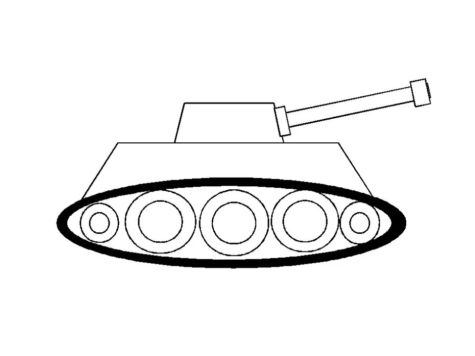 Картинки как рисуется танк