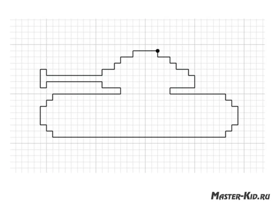 Рисовать по клеточкам на 9 мая