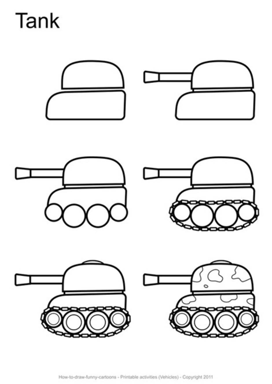 Рисуем танк с детьми 4 5