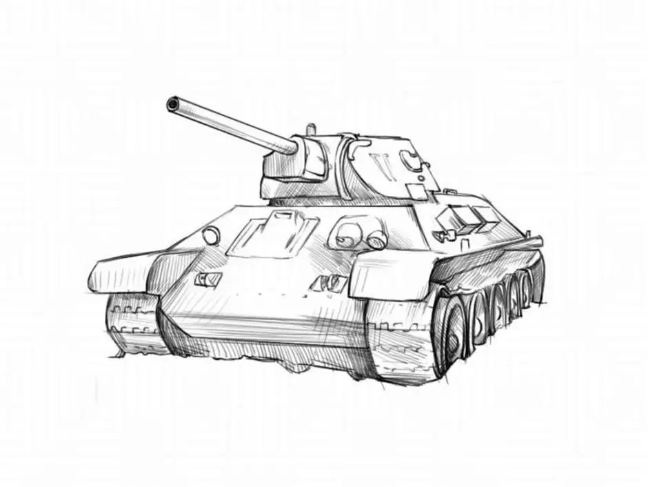 Легкая картинка танка. Танк т-34 рисунок. Рисунок танка т 34. Танк т34 для рисования. Танк т-34 рисунок карандашом.