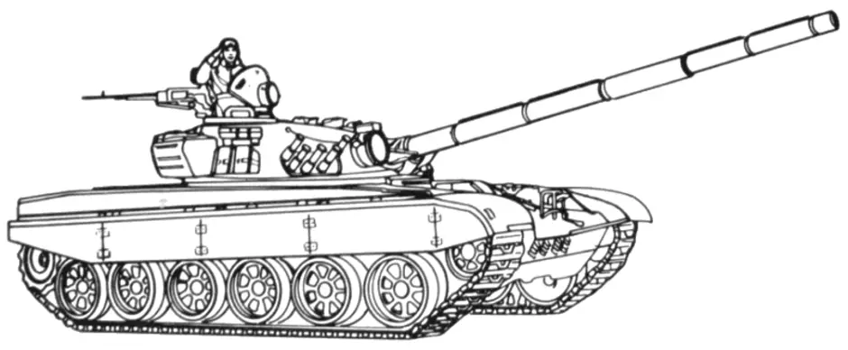 Нарисовать танк т 72