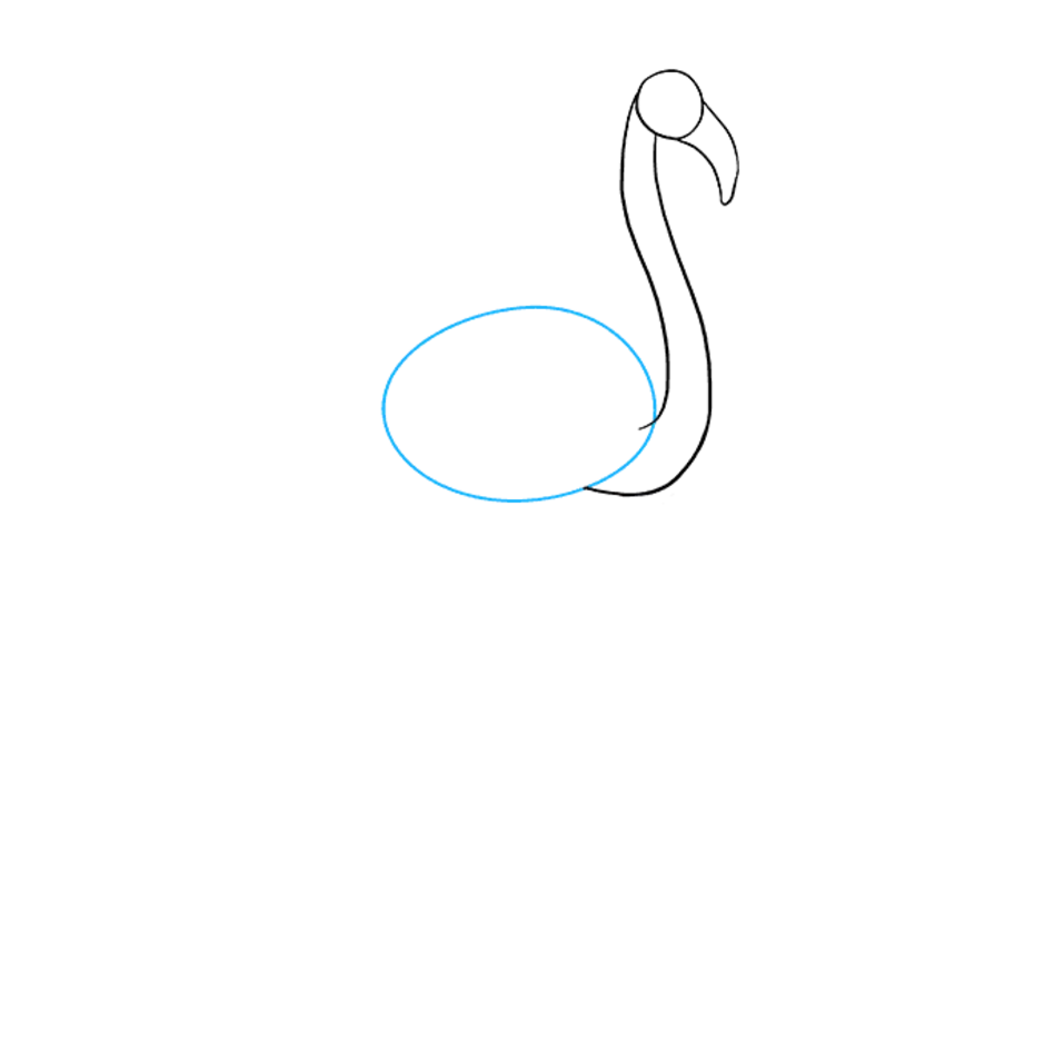 Как рисовать фламинго поэтапно карандашом