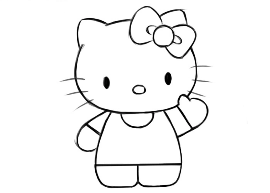 Как нарисовать легко и просто hello kitty