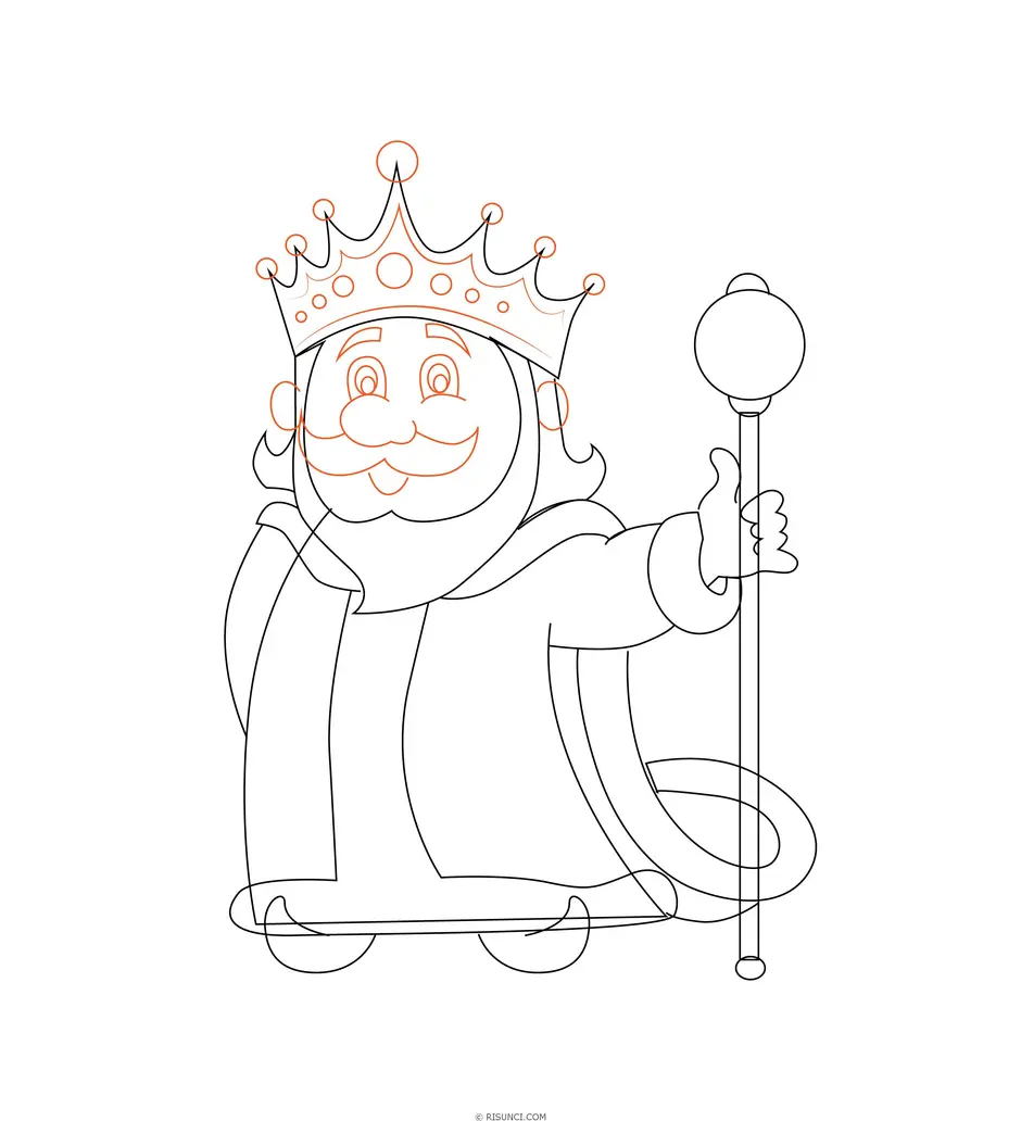 Как нарисовать царя карандашом поэтапно