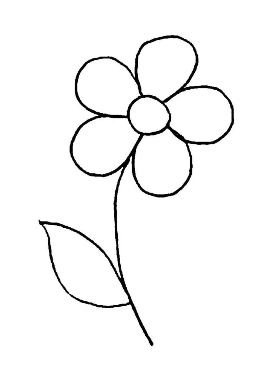 Как можно нарисовать цветок. Цветочки для рисования легкие. Шаблоны для рисования цветов. Цветок для срисовки для детей. Лёгкие цветы для рисования.